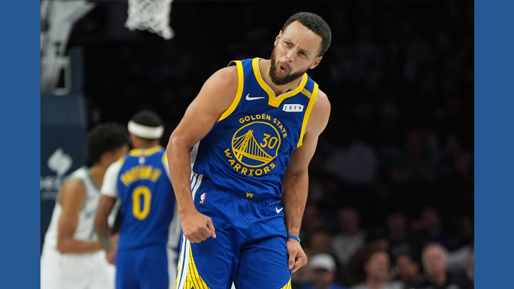 Curry scores 44 points as the Warriors hold on to beat the Timberwolves 119-114 — KARE 11 Sports — Gopher